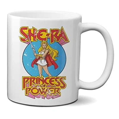 Image of Mugtime (TM) She Ra Princess of Power Masters Universe Comics Cartoon Classic Retro Tea Coffee Mug Cup Ceramic 330ml 11oz