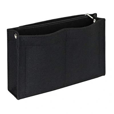 Image of Joqixon Felt Purse Organizer Insert, Handbag Organiser Insert Liner Bag in Tidy Organiser, Large