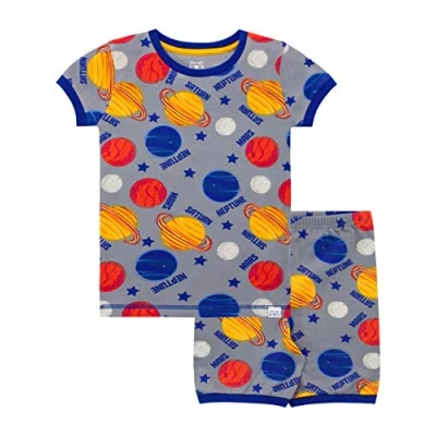 Image of Harry Bear Boys Space Short Pyjamas Grey Age 3 to 4 Years