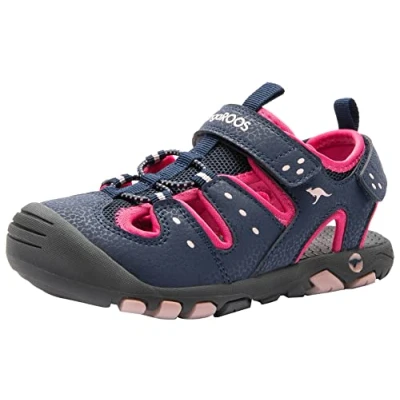 Image of KangaROOS Women&#039;s K Trek Sandal, Pink/Blue, 2.5 UK
