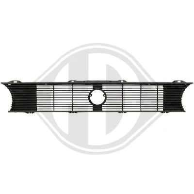 Image of 171853653, 171853653b, 171853653BL, 171853653C, 171853653D Radiator Grill DIEDERICHS 2210040 Centre black VOLKSWAGEN: GOLF 1