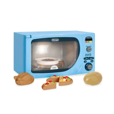 Image of Casdon 49250 Toy Replica of DeLonghi&#039;s ‘Infinito’ Microwave for Children Aged 3+, Featuring Flashing LED’s, Sounds and More, Single, Pastel, One Size