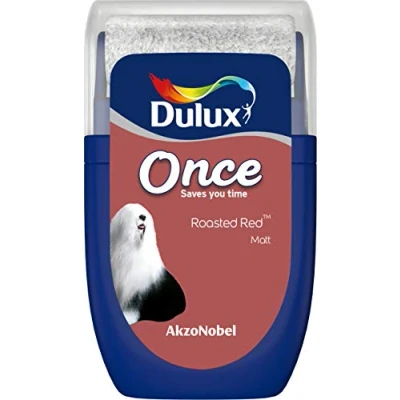 Image of Dulux 5268041 Once Tester Paint, Roasted Red, 30 Millilitres