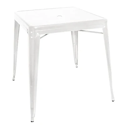 Image of Bolero White Steel Bistro Table
