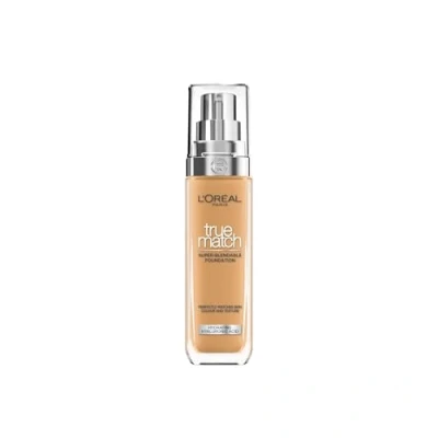 Image of L&#039;Oreal Paris True Match Liquid Foundation, Skincare Infused with Hyaluronic Acid, SPF 17, Available in 40 Shades, 6.5W Golden Toffee, 30 ml
