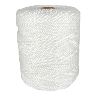 Image of Clothe Washing Line Outside. Plastic Rope Cord. Campervan Essentials. For Camping, Nautical and DIY. Made in Spain. 5MM*100M. White