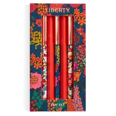 Image of Galison Mudpuppy Liberty Floral Everyday Pen Set: London