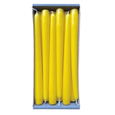 Image of Nordring Tapered Candles 2.3 x 25 cm Yellow Pack of 12