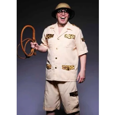 Image of Adult Mens Explorer Safari Man Fancy Dress Costume (Large (42 44 chest))