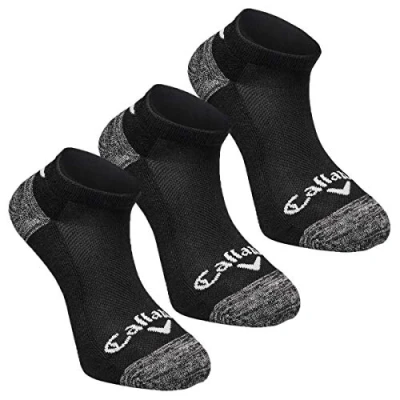 Image of Callaway Men&#039;s Crew 3pk Sports Socks, Black, One Size EU