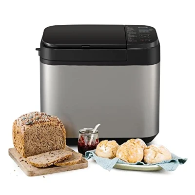 Image of Panasonic SD YR2550SXC Fully Automatic Breadmaker, Horizontal Design and Yeast Dispenser, 31 Programmes,, Dual Temperature Sensors, 13 Hours Digital Timer, Silver