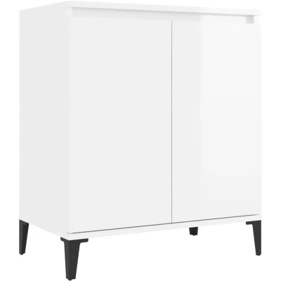 Image of vidaXL Sideboard High Gloss White 60x35x70 cm Engineered Wood
