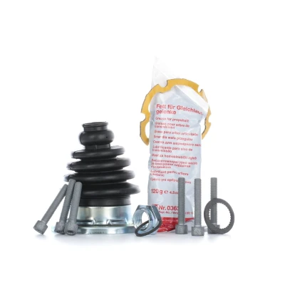 Image of 191498201, 191498201B, 191498201C CV Boot FEBI BILSTEIN 03328 Rubber AUDI: A4 B5 Avant, Saloon, 80 B4 VOLKSWAGEN: GOLF 2, 3