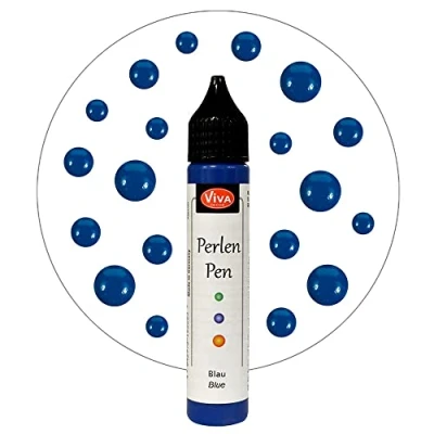 Image of Viva Decor .8 Ounce Pearl Color Pen, Blue