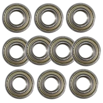 Image of 10 Pcs Deep Groove Ball Bearing Metal Double Shielded Steel Bearings 15mm x 28mm 7mm