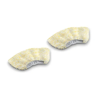 Image of Kärcher hand Nozzle Cover Set, 2 microfibre covers steam cleaner nozzles, reliably remove and absorb dirt, original accessory cleaners