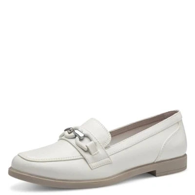 Image of Jana Women&#039;s 8 24261 42 Loafer, White, 5 UK