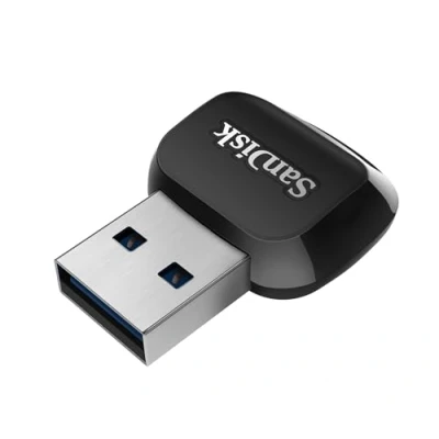 Image of SanDisk QuickFlow microSD UHS I Card USB A Reader/Writer, Up to 250MB/s read and 150MB/s write speeds, 3.2 Gen 1