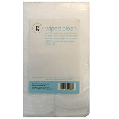 Image of Lint Free Nail Remover Wipes Wiped Clean (200 Wi