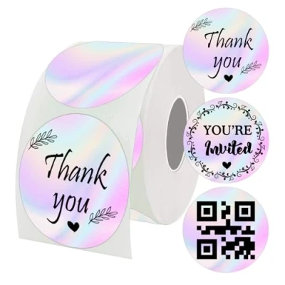 Image of 2 inch Direct Thermal Labels Gradual Change Round Circle Color Code Dot for Label Printer Coding Shipping Barcodes Home Business 500 Pcs Per Roll