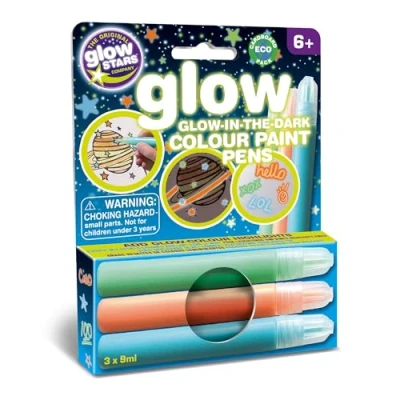 Image of The Original Glowstars Company Creations Glow in Dark Colour Pens,Multicolor,225 x 90 mm