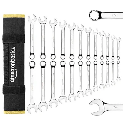 Image of Amazon Basics Combination Wrench Set 24 Piece