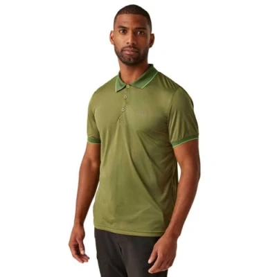 Image of Regatta Men&#039;s Quick Drying Remex II Jersey Polo Shirt Nephrite Green Solid, Size: 3XL