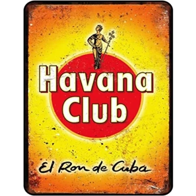 Image of Tin Sign Vintage Retro Man Cave Bar Pub Shed Novelty Gift Aluminium Metal Wall Décor Havana Club El Ron De Cuba Rum inspired Alcohol Drink