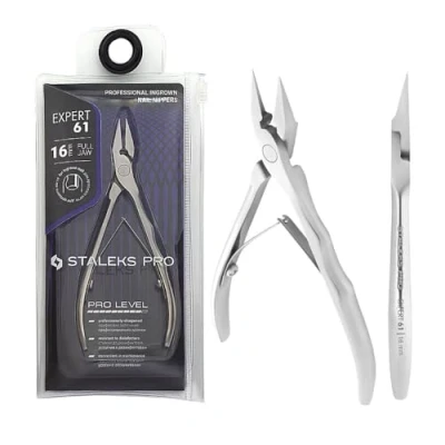 Image of STALEKS PRO Professional Ingrown Nail Clippers 16mm Special Pedicure Stainless Steel Expert (NE 61 16)