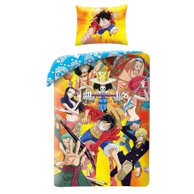 Image of Halantex Single Bed Linen Set, Duvet Cover 140 x 200 cm and Pillowcase, Polyester