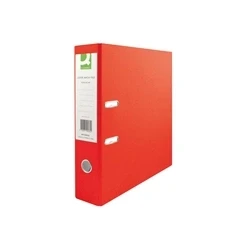 Image of Q Connect 70mm Lever Arch File Polypropylene A4 Red (10 Pack) KF20021