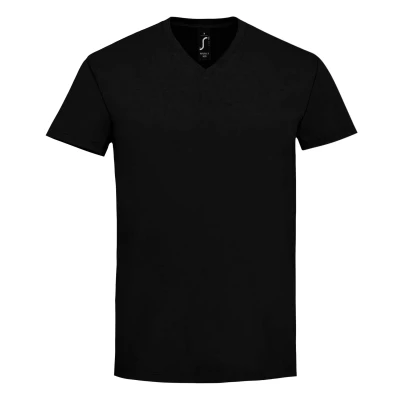 Image of SOLS Mens Imperial V Neck T Shirt (Deep Black) Size X Large