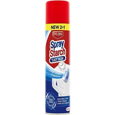 Image of Dylon Spray Starch with Easy Iron 2 in 1 (pack of 18 x300ml)