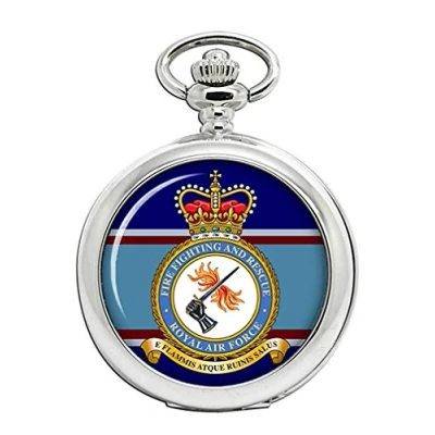 Image of Giftshop UK Fire Fighting and Rescue Service, RAF Pocket Watch