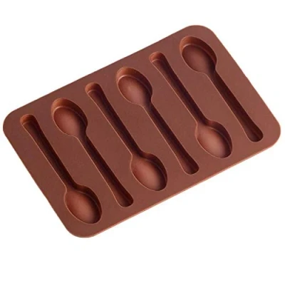 Image of Spoon Shape Silicone Chocolate Mould/Silicone Mould/Chocolate Mould Onlineforu Ltd