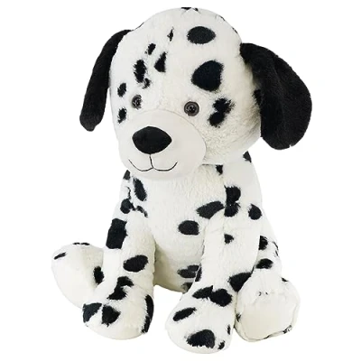 Image of 15 Plush Puppy Soft Dalmatian Dog Cuddly Toy Seated Stuffed Pet Animal Teddy