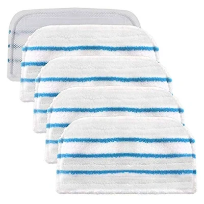 Image of SPARES2GO FSMP20 Type Cleaner Cover Pads for Black &amp; Decker Steam Mop FSM1500, FSM1600, FSM1610, FSM1620, FSM1630, FSMH162 (Pack of 5)
