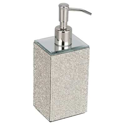 Image of EagleWiz Sparkle Diamante Silver Bling Soap dispenser Hand Cream Pump