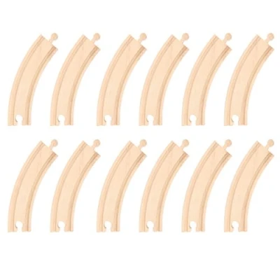 Image of Bigjigs Rail Long Curves (Pack of 12)