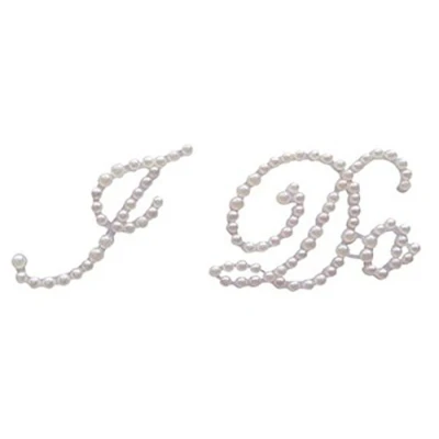 Image of His &amp; Hers Set of Crystal I Do Me Too Wedding Shoe Stickers For Your Shoes, Great day Gift Novelty (CLEAR DO)