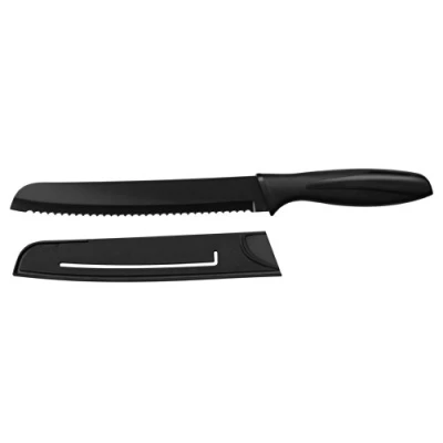 Image of Premier Housewares 0907076 Bread Knife with Non Stick TPR Blade Black