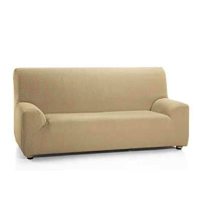 Image of Martina Home Sofa Cover 3 Seater, Brown(Leather)