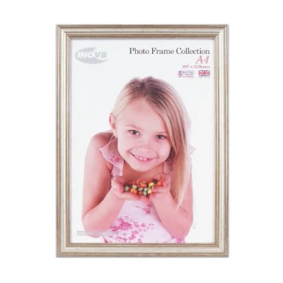 Image of Inov8 Framing PFES SLVR A4 Photo Frame, Silver 600,
