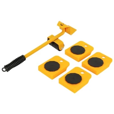 Image of Easylife Furniture Lifter and Sliders, Pack of 4, Each Slider H3xW8xD10cm Lifts 150kg, Mover Tool Set with Wheels to Move Appliances Genuine Product