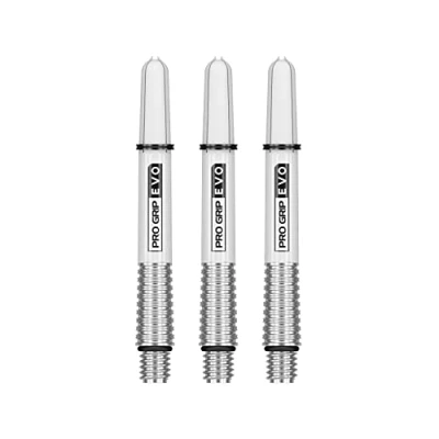 Image of TARGET Darts Pro Grip Evo Silver Aluminium Intermediate Dart Shafts