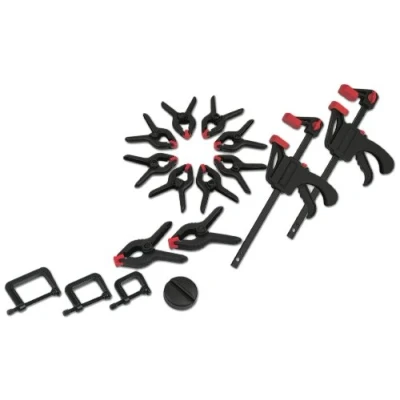 Image of Brüder Mannesmann Tools M90317 Clamp Set 16 Pieces