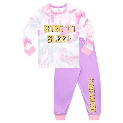 Image of Harry Bear Girls Pyjamas Tie Dye Multicoloured 11 12 Years