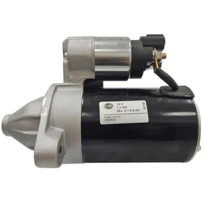 Image of 3610003100, 3610003150, 3610003200, 3610003400 Starter motor HELLA 8EA 011 612 261 12V 0,9kW 8 75mm HYUNDAI: i10 I, i20 I Hatchback, KIA: Picanto II