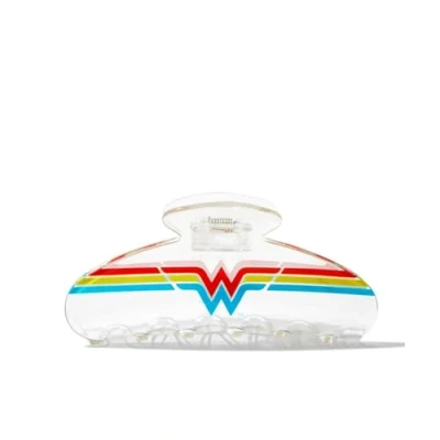 Image of Wonder Woman x Kitsch Clear Acrylic Large Claw Clip, Cute Hair Clips for Women, Thick Hair, Thin Big Girls, Styling