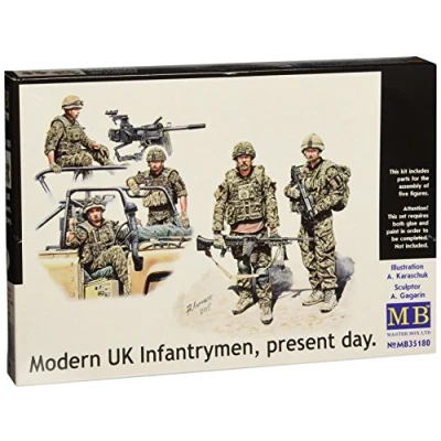 Image of Masterbox 1:35 Scale Modern UK Infantrymen, present day Figure,